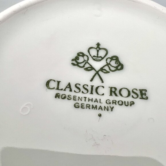 VTG Rosenthal Classic Rose Porcelain Pitcher Gold Trim Floral Germany - Picture 2 of 8